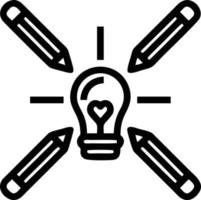 Idea solution icon symbol vector image. Illustration of the creative innovation concept design. EPS 10