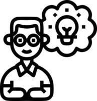 Idea solution icon symbol vector image. Illustration of the creative innovation concept design. EPS 10