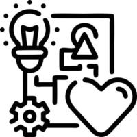 Idea solution icon symbol vector image. Illustration of the creative innovation concept design. EPS 10