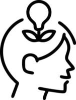 Idea solution icon symbol vector image. Illustration of the creative innovation concept design. EPS 10
