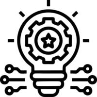 Idea solution icon symbol vector image. Illustration of the creative innovation concept design. EPS 10