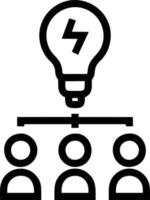 Idea solution icon symbol vector image. Illustration of the creative innovation concept design. EPS 10