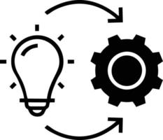 Idea solution icon symbol vector image. Illustration of the creative innovation concept design. EPS 10