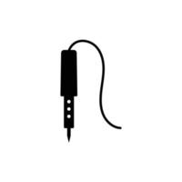 Vector illustration of soldering iron logo template