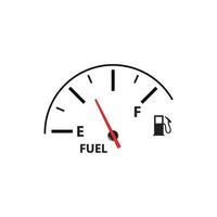 Vector illustration fuel indicator logo template