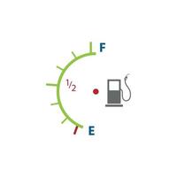 vector ilustración combustible indicador logo modelo