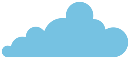 Cloud icon in flat style png