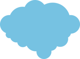 icono de nube en estilo plano png