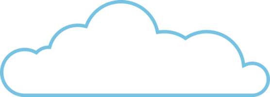 Cloud-Symbol im flachen Stil png