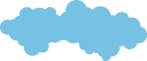 icono de nube en estilo plano png