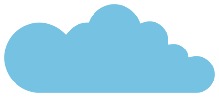 Cloud icon in flat style png