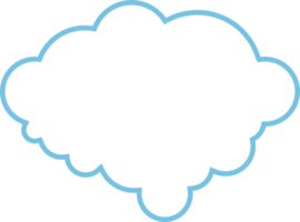 icono de nube en estilo plano png