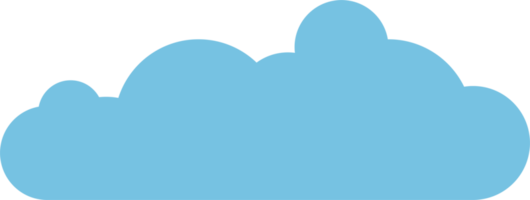 icono de nube en estilo plano png