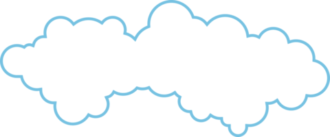 icono de nube en estilo plano png