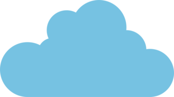 icono de nube en estilo plano png