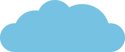 Cloud icon in flat style png