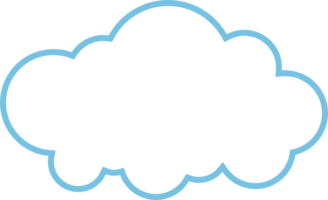 Cloud icon in flat style png