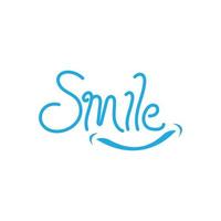 Smile or happiness expression vector logo template