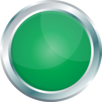 botón con metálico frontera en realista estilo png