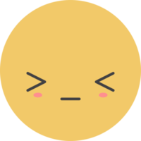 tecknad serie emoji med ansiktsbehandling uttryck png