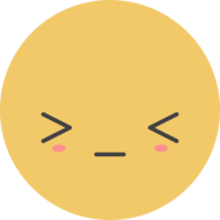 Cartoon emoji with facial expression png