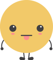 Cartoon emoji with facial expression png