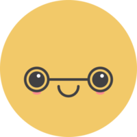 Karikatur Emoji mit Gesichts- Ausdruck png