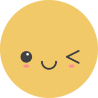 cartone animato emoji con facciale espressione png