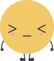 cartone animato emoji con facciale espressione png