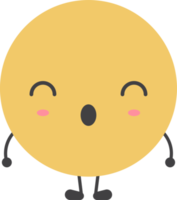 Cartoon emoji with facial expression png