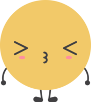 Karikatur Emoji mit Gesichts- Ausdruck png