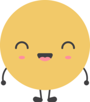 Cartoon emoji with facial expression png