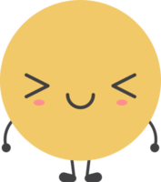 Cartoon emoji with facial expression png