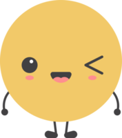 desenho animado emoji com facial expressão png