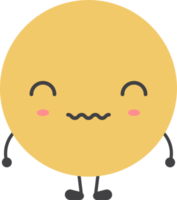 dessin animé emoji avec faciale expression png