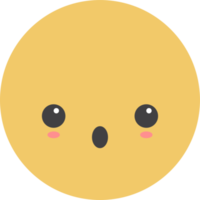 Cartoon emoji with facial expression png