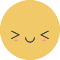 Cartoon emoji with facial expression png