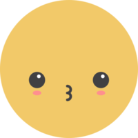 Cartoon emoji with facial expression png