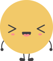 dessin animé emoji avec faciale expression png