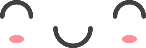 dessin animé emoji avec faciale expression png