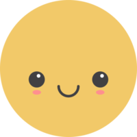 Cartoon emoji with facial expression png