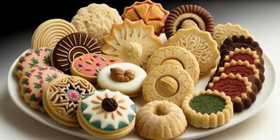 Various Cakes, Various Forms of Sugar Cake For Party Dishes, photo