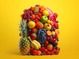 Pile of Fresh Fruits, Wallpaper, photo