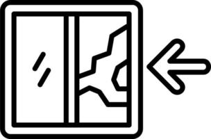 Door Broken Vector Icon