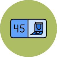 Seat Number Vector Icon