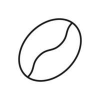 Editable Icon of Coffee Bean, Vector illustration isolated on white background. using for Presentation, website or mobile app