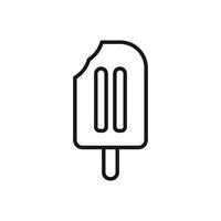 Editable Icon of Ice Cream, Vector illustration isolated on white background. using for Presentation, website or mobile app