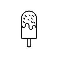 Editable Icon of Ice Cream, Vector illustration isolated on white background. using for Presentation, website or mobile app