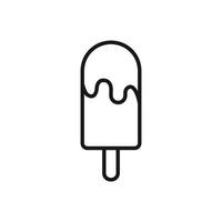 Editable Icon of Ice Cream, Vector illustration isolated on white background. using for Presentation, website or mobile app