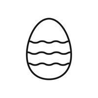 Editable Icon of Easter Egg, Vector illustration isolated on white background. using for Presentation, website or mobile app